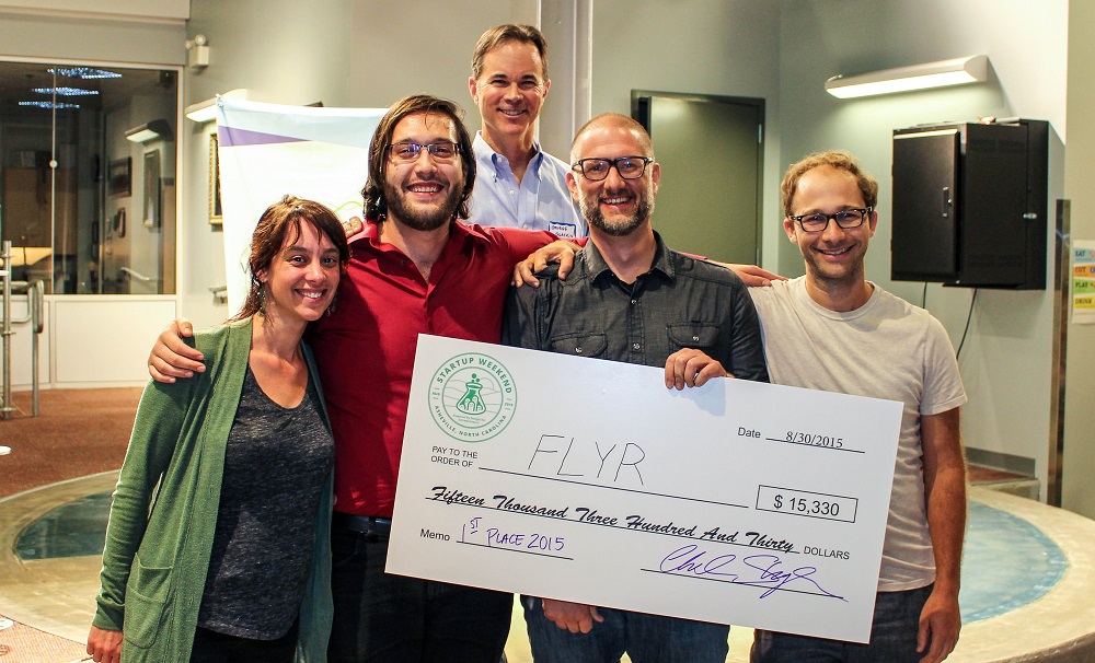 FLYR Takes Grand Prize at AVL Startup Weekend